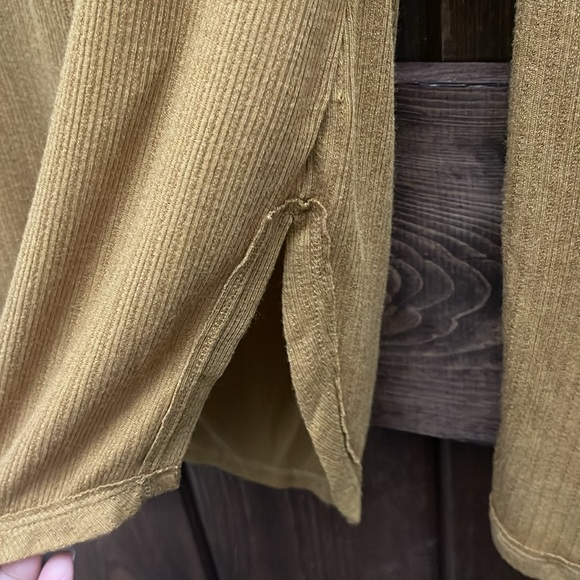 NWOT - Free People Lola Long Sleeve Mustard Colored Top Size XS P2P: 28 - Picture 14 of 15